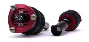 Audi TT Air Suspension Kit - Front - Air Lift - Performance, 30-Level Adjustable Monotube, Double-Bellows, Adjustable Camber Plates - Black/Red - `16-`18